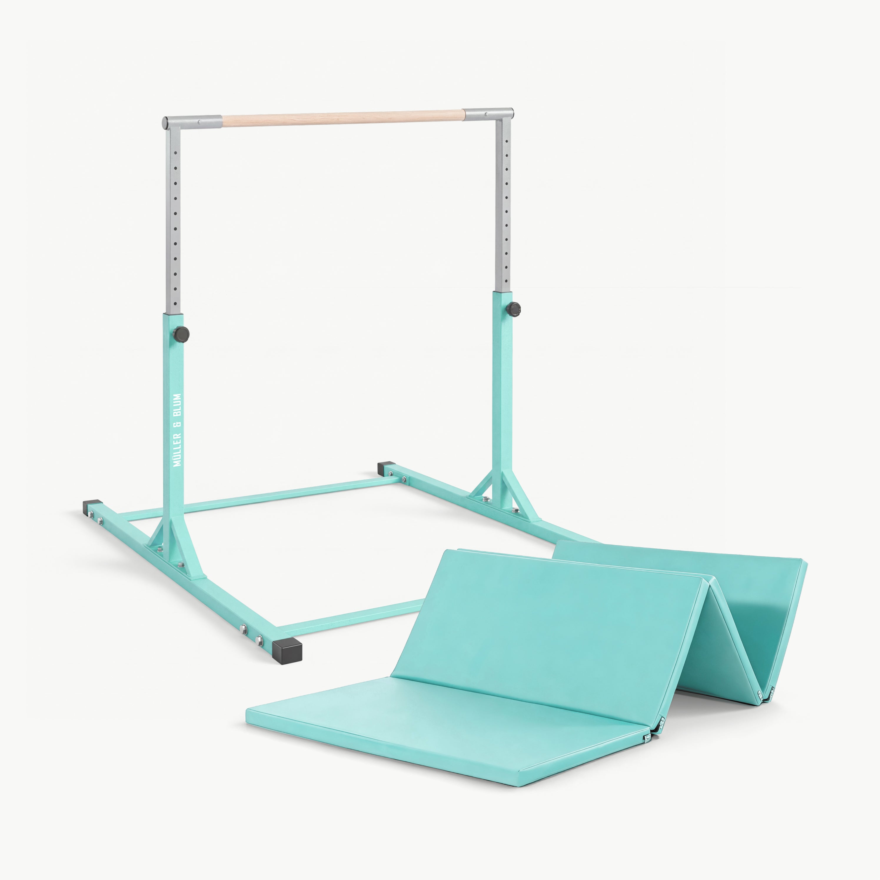 Müller & Blum Premium Turnreck + Turnmatte – Komplettset für Kinder – Türkisgrün