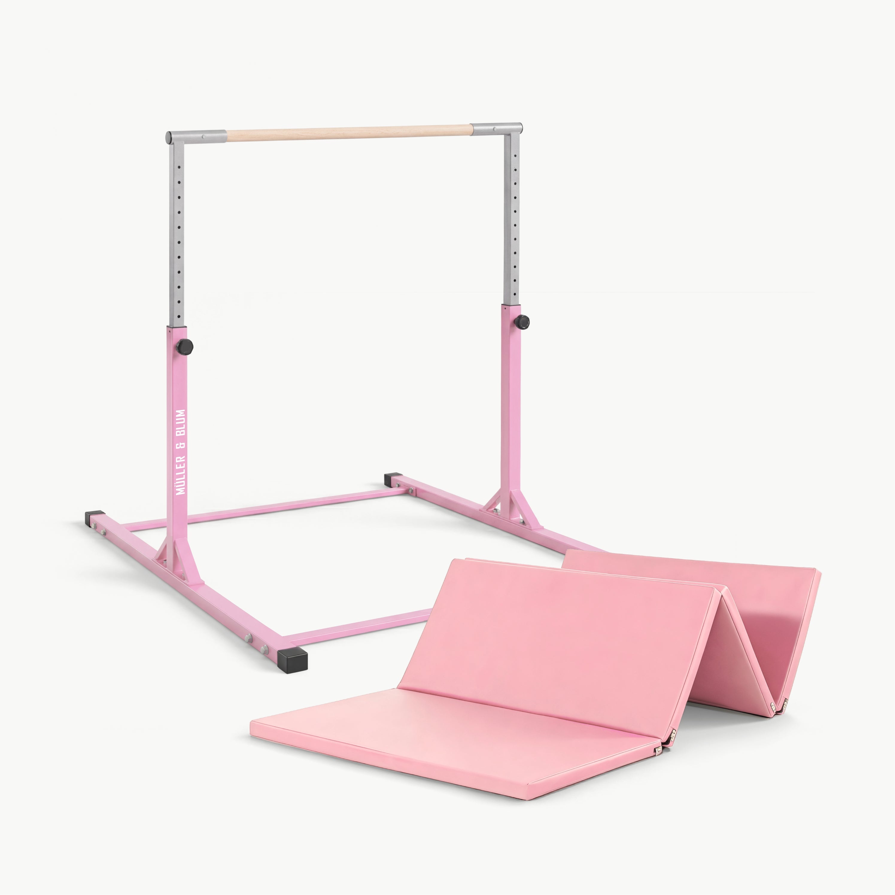 Müller & Blum Premium Turnreck + Turnmatte – Komplettset für Kinder – Rosa